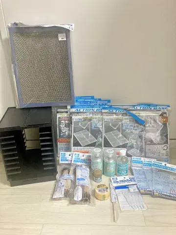 프라모델 잡화산 러너 케이스 페인팅 액션 베이스