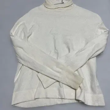 UNTITLED 언타이틀 아이보리 터틀넥 니트 캐시미어 모