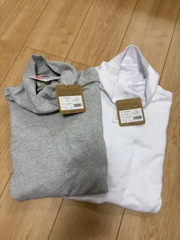 Goodwear USA 코튼 터틀넥 BIG 롱T 2장 세트