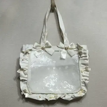 자카마트 A4 이타백 프릴 디자인 이타백 화이트