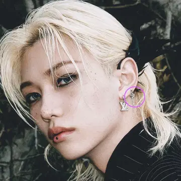 NANA pierxing 하트 크로스 귀걸이 필릭스 착용 한국