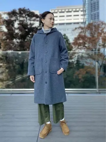 BEAMS BOY 모사 후드 코트