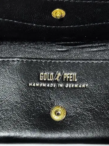 GOLD/PFEIL 블랙 가죽 키케이스