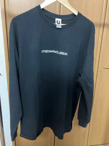 UVERworld XL 블랙 라이브 티셔츠