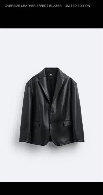 ZARA 오버 사이즈 가죽풍 블레이저 한정판