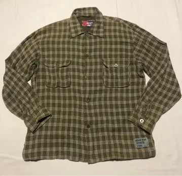 90s Bear SPORTS 자수 체크 셔츠 빈티지 느낌