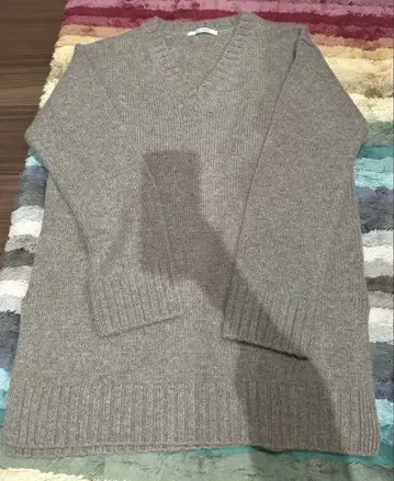 최종 플레인 피플 울&캐시미어 라이트 그레이 니트/스웨터