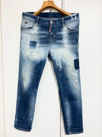 DSQUARED2 디스퀘어드2 데미지 가공 스키니 데님 36 사이즈
