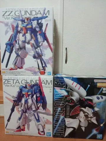 MG 3종 세트 ZZ 건담 Z 건담 Ver.Ka / 큐베레이