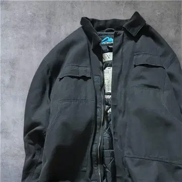 tri-mountain 기업 로고 덕 자켓