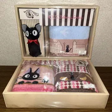 마녀 배달부 키키 지브리 지지 타월 & 마스코트 빵집 기프트