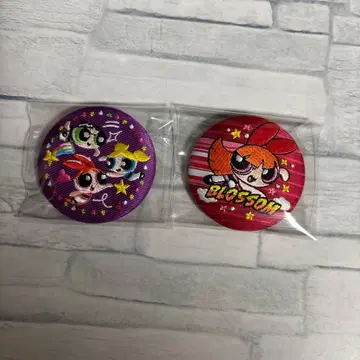 파워퍼프 자수 캔배치 세트