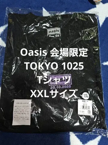 Oasis 회장 한정판 날짜 1025 T셔츠 XXL 사이즈