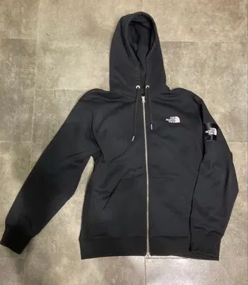 THE NORTH FACE 블랙 후드티 풀 집업 XL