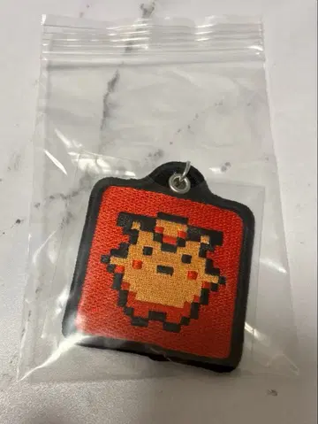 포켓몬스터 금은 자수 키링 도트 그림 피피