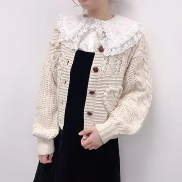 NICE CLAUP 하트 가디건