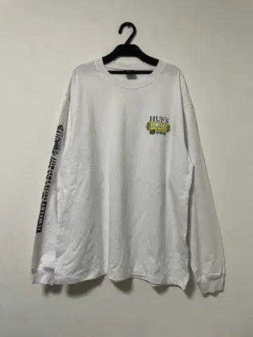 HUF 화이트 긴팔 티셔츠 L