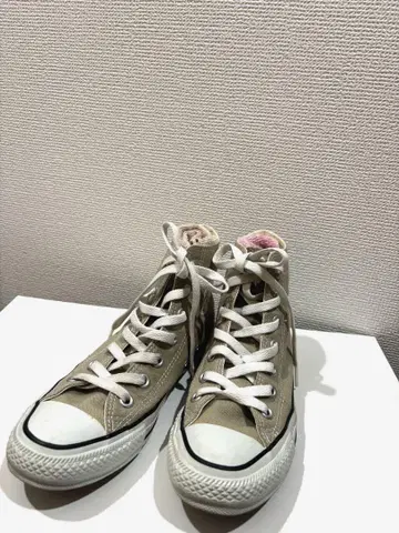 컨버스 24cm 하이컷 베이지