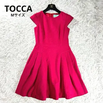 TOCCA 20주년 기념 캐시미어 혼방 프렌치 슬리브 A라인 원피스 M