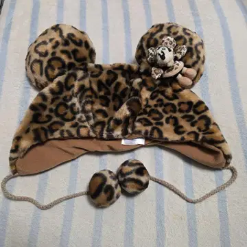 디즈니랜드 레오파드 무늬 팬캡 디즈니씨