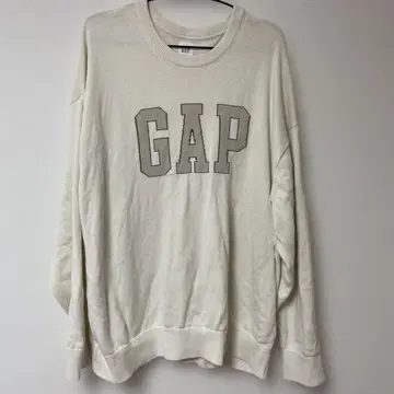 GAP 아이보리 로고 스웨터 XL