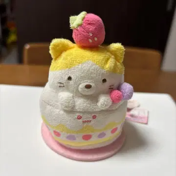 스미코구라시 손바닥 봉제 인형 고양이 형제 (호랑이) 케이크로 변신 중