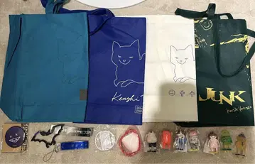 요네즈켄시 굿즈 묶음 판매 토트백 배치 키링 고무 밴드