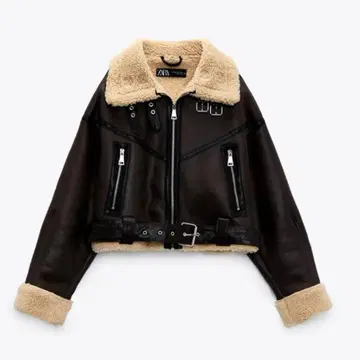 ZARA 더블 페이스 무스탕 자켓 코트