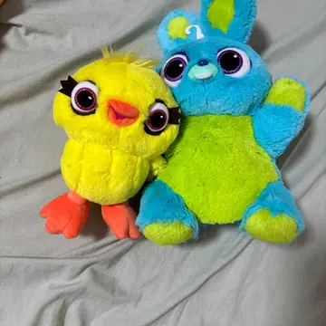 병아리와 토끼 봉제 인형 세트