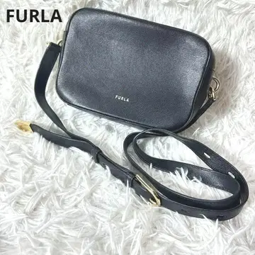FURLA 블랙 가죽 숄더백