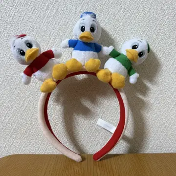 도널드 덕 봉제 인형 머리띠
