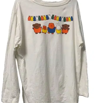 미피 보리스 롱T 셔츠 긴팔 화이트