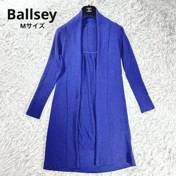 컨디션 최상 Ballsey 롱 가디건 울 실크 M 블루