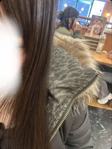 퍼 트리밍 롱 다운 자켓 리버서블 블랙 레오파드 무늬 y2k