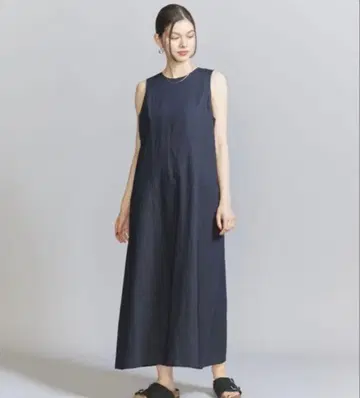 뷰티&유스 원피스 네이비 XS 슬리브리스
