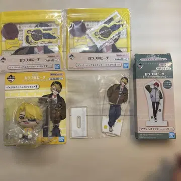 컬러풀 피치 제일복권 타츠 군 피규어 아크릴 스탠드 지퍼 2개 세트