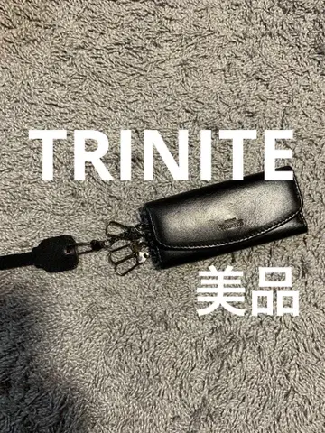 블랙 가죽 키케이스. 새상품급. TRINITE.