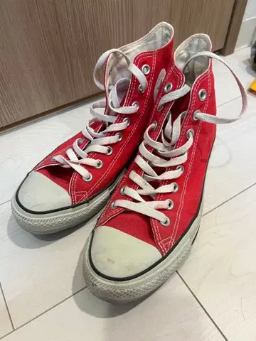 컨버스 올스타 하이컷 빨간색