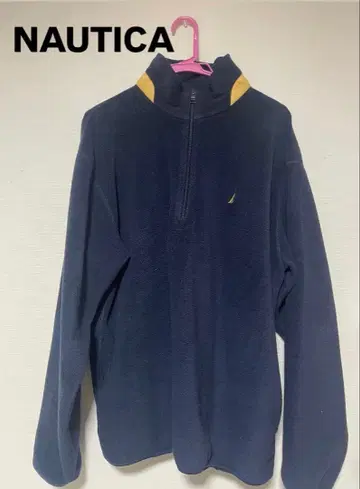 NAUTICA 네이비 하프 지퍼 플리스 자켓