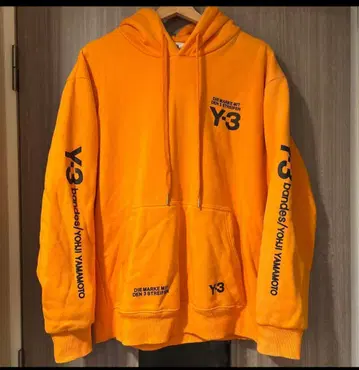 Y-3 와이쓰리 오렌지 후드티 XL 사이즈