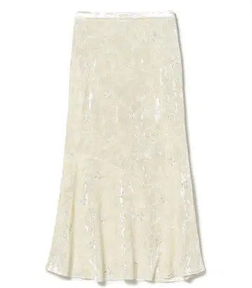 BEAMS 벨로아 자수 머메이드 스커트 프렌치 걸리시