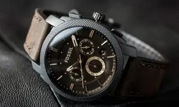 중고품 FOSSIL 크로노그래프 손목시계 블랙