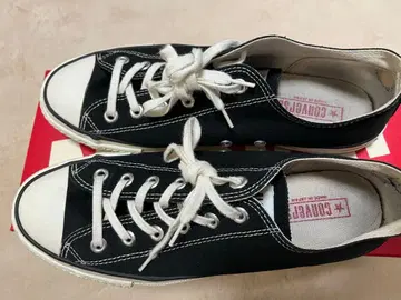 CONVERSE CANVAS AS J OX 블랙 8 (26.5cm)