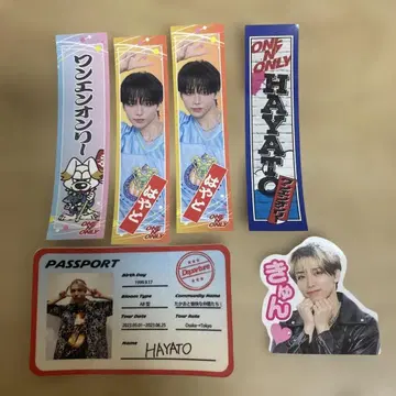 원엔 HAYATO 타카오 하야토 스티커 6장 세트