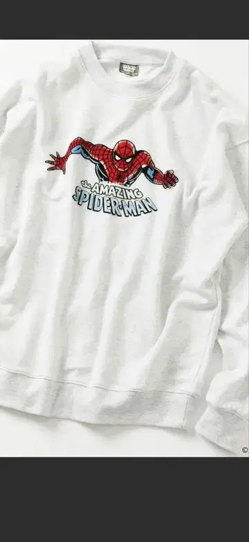 FREAKS STORE MARVEL 스파이더맨 그레이 맨투맨