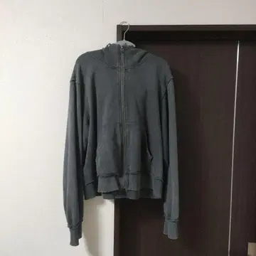 다크 그레이 풀 집업 후드티