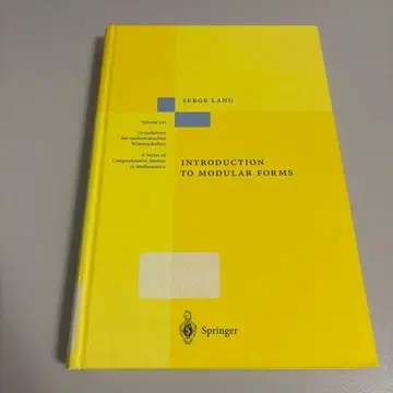 Serge Lang Introduction to Modular Forms