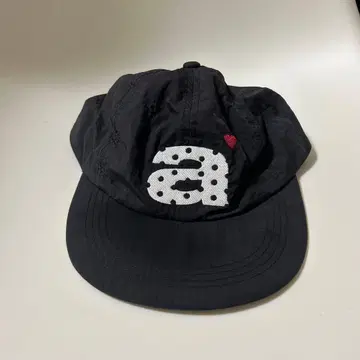aeae 도트 자수 캡 블랙