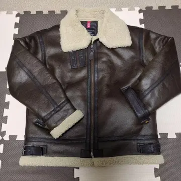 [ 새상품급 ] ALPHA INDUSTRIES B-3 플라이트 자켓 가죽