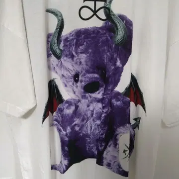 TRAVAS TOKYO 보라색 악마 베어 T셔츠